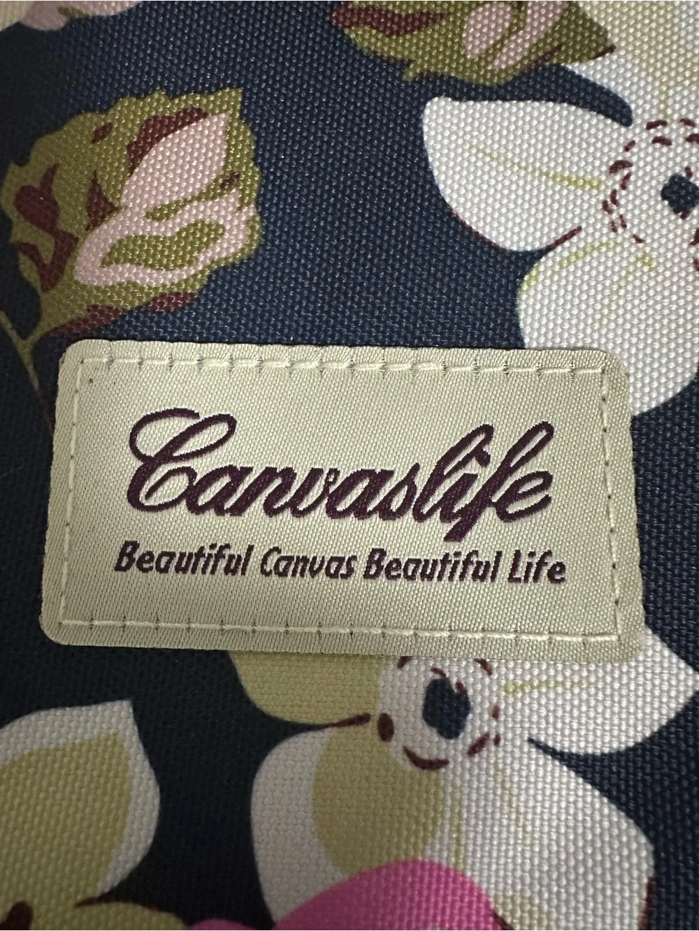 Canvaslife Navy Floral Laptop/Computer Sleeve/Bag - Pink Rose Print NWOT
